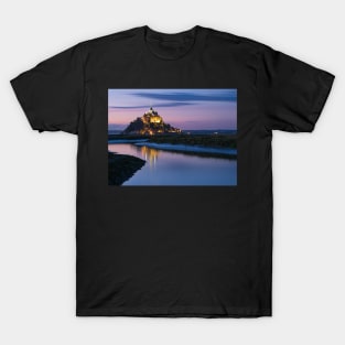 Mont St Michel Lights at Night T-Shirt